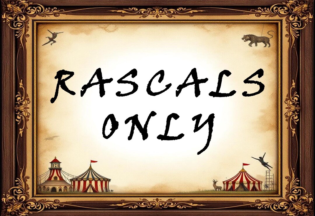 Rascals Only / Vintage Style Old TIN SIGN Wall Plaque - Etsy