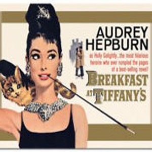 Frühstück bei Tiffanys Audrey Hepburn Film Film Vintage Emaille Metall Blechschild Wand-Plakette