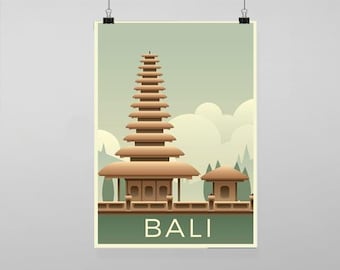 Bali Travel - Travel Wall Art Decro Decor Poster Print Any size