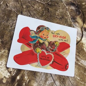 Valentinstag Karte Himmel hoch EMAILLESCHILD Metall Zinn-Wand-Plakette