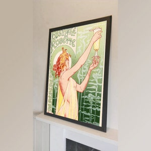 Absinthe Robette grüne Fee - Vintage Reproduktion Wand Kunst Decro Dekor Poster Druck jede Größe