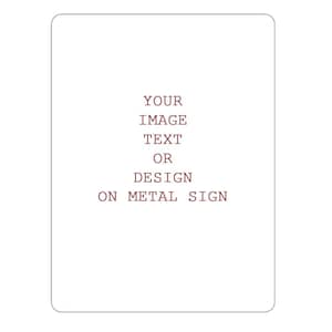 Personalised Any Design , Any Image, Any Text Custom customizable - Enamel Metal TIN SIGN Wall Plaque