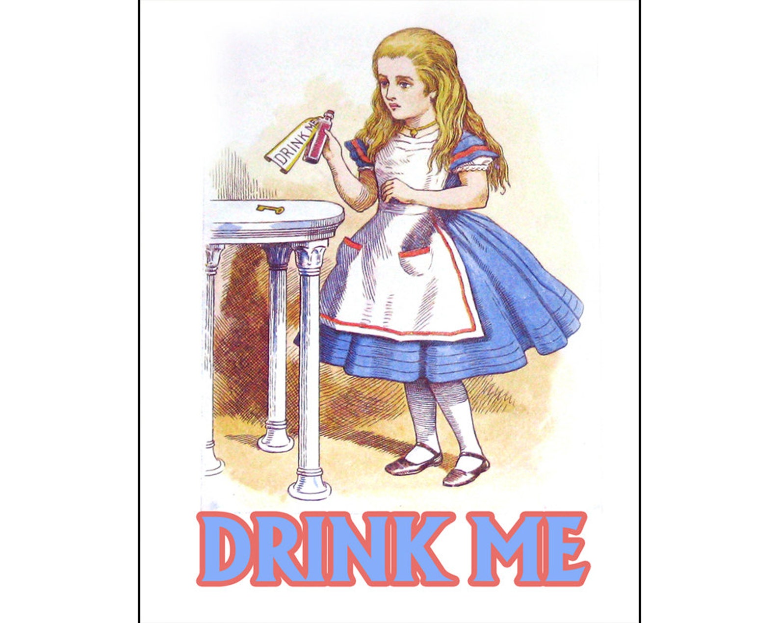 Alice in Wonderland Drink Me Vintage Enamel Metal TIN SIGN Etsy UK Alice in Wonderland Drink Me Vintage Enamel Metal TIN SIGN Etsy UK