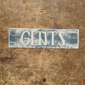 Gents Door Sign Bathroom Toilets Changing Room Enamel Metal TIN SIGN Wall Plaque