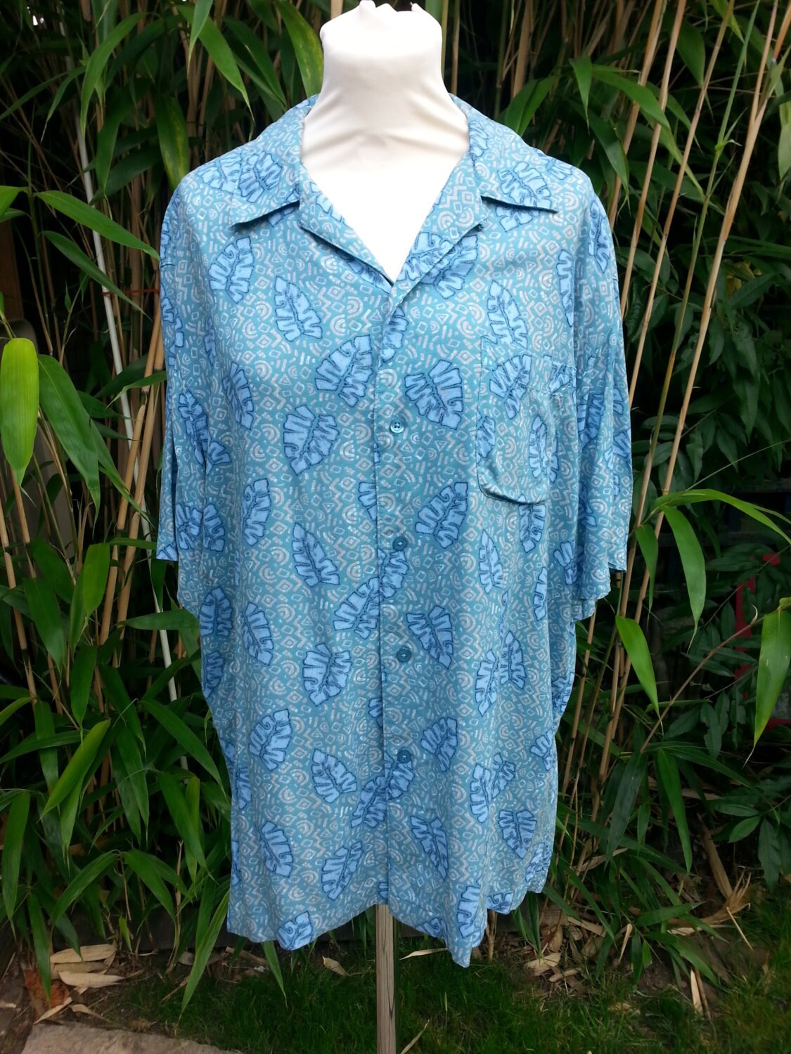 Image of Puritan Men's Hawaiian-style Shirt | Early 90S, Size L