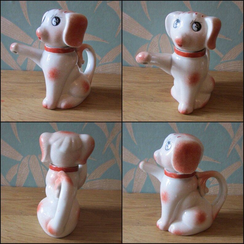 circa.. 1950s ceramic puppy/dog teapot, made in China image 2