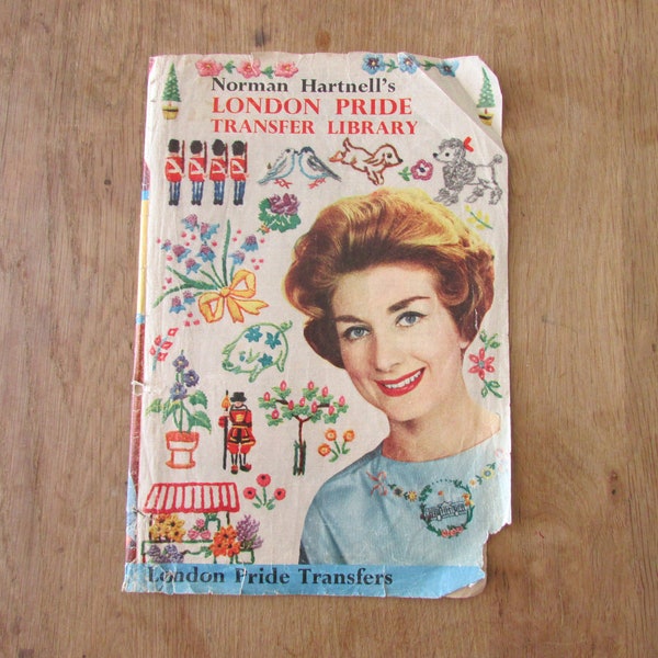 Used 1950s Norman Hartnell's 'London Pride' transfer library