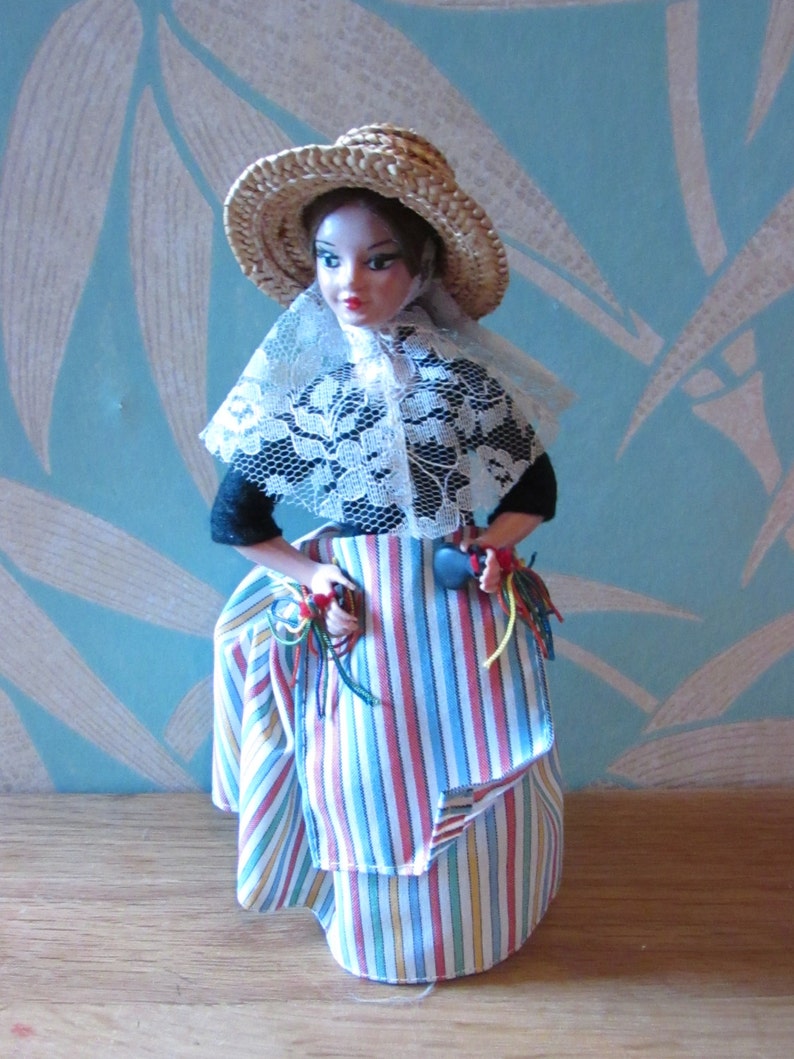 Poupée Folklorique Ancienne Marin - Métier Régional, Marine Nationale, Occasion