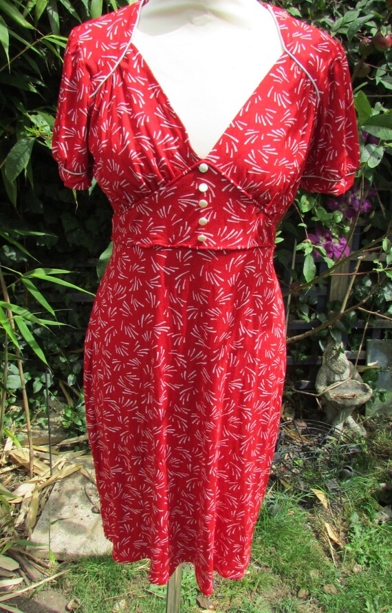 Vintage River Island 1940s-style Red ...