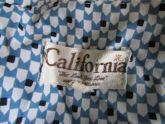 Vintage California 'The Look You Love' blue & whi… - image 7