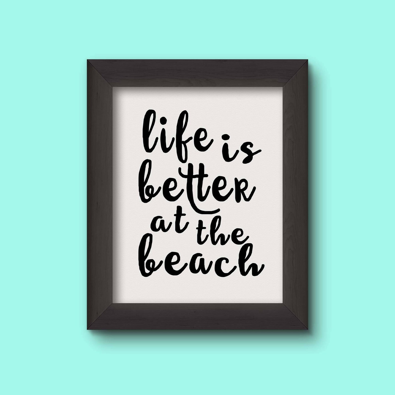 Printable Wall Art, life is Better at the Beach, Printable Etsy
