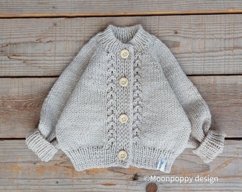 Baby merino wool cardigan • Mia • Kids spring jacket, My first cardigan, Baby shower gift, Knit new baby coming home clothes, Spring sweater