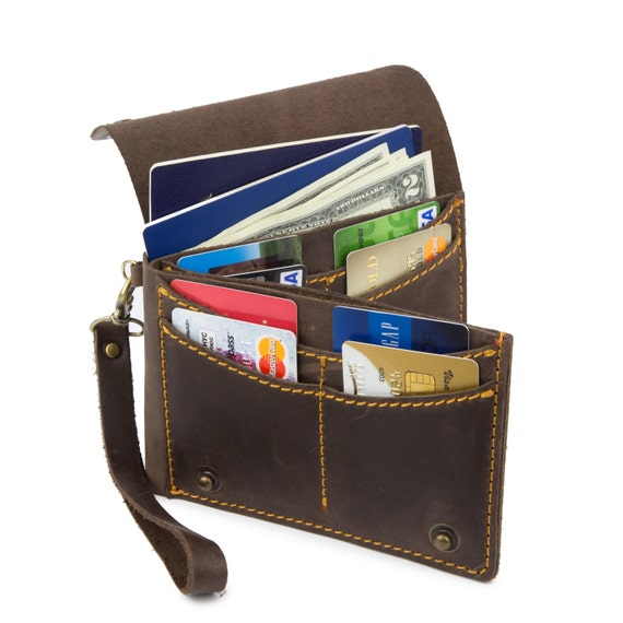 Leather travel holder document holder travel case travel Etsy