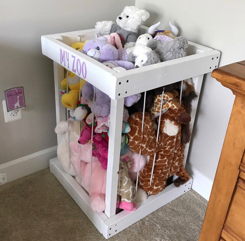 ON SALE stuffed animal storage stuffed animal zoo stuffed | Etsy