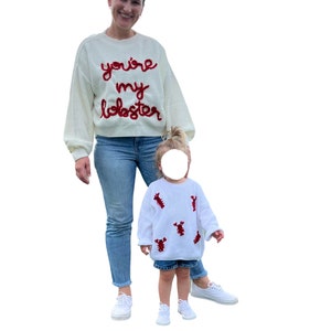 Mommy & me matching sweater - you&#39;re my lobster