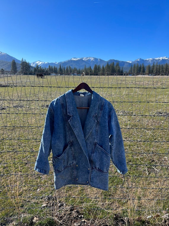 80’s acid wash denim jacket - image 1