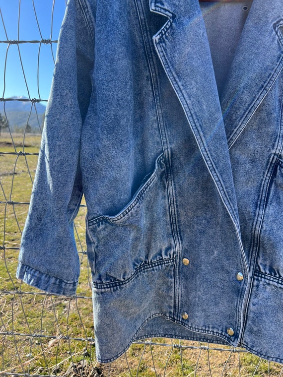 80’s acid wash denim jacket - image 5