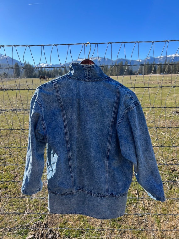 80’s acid wash denim jacket - image 3