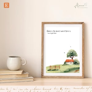 Little House on the Prairie Print: Laura Ingalls Quote, Cottagecore Home (PDF & PNG)