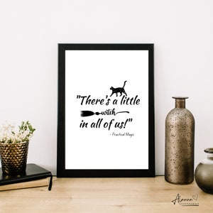 Practical Magic Quote Print: Witchy Wall Art (Digital Download)