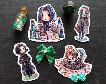 Chibi Wizard Sticker Set - Potions