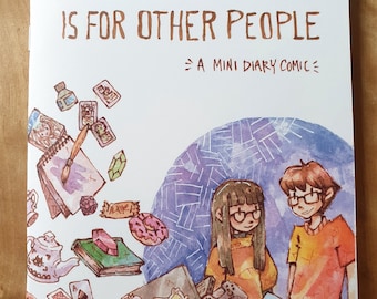 Going outside is for other people - Mini Diary Comic / Zine