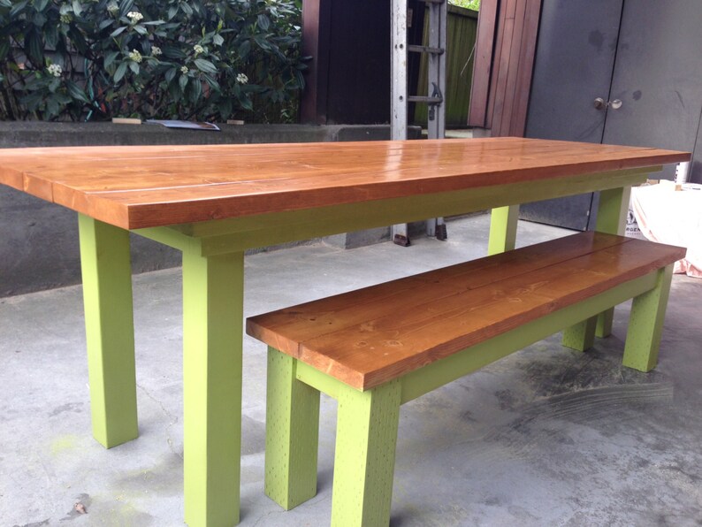 Outdoor Farmhouse Table Etsy