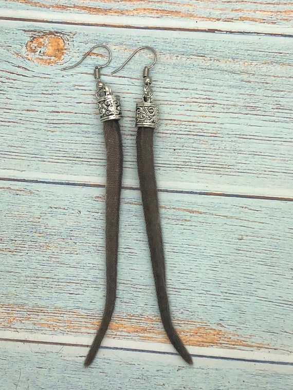 RATS ラッツ TAIL EARRINGS SILVER Taxidermy Rat Tail Earrings Real Rats Oddities - Etsy