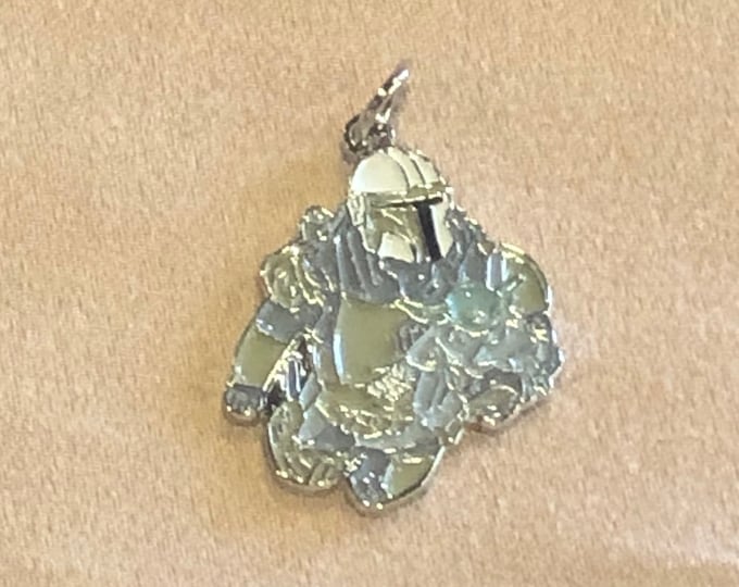Mandalorian and Baby Yoda Charm Star Wars New