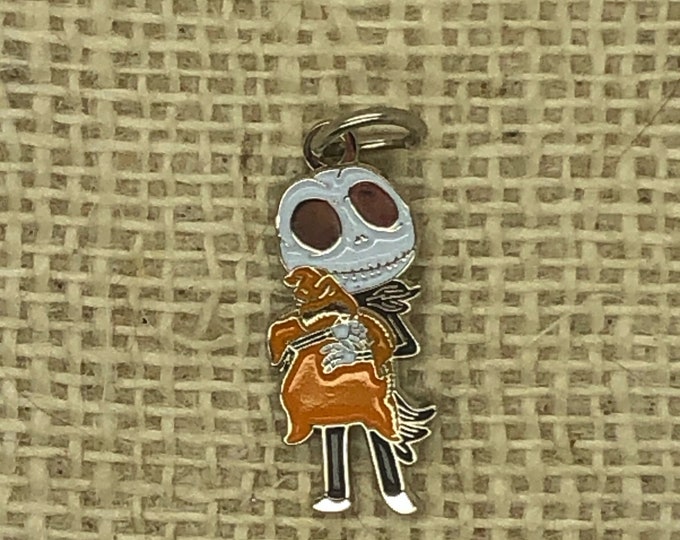 New Nightmare before Christmas Pewter Jack Skellington And Oogie Boogie  Inspired Charm