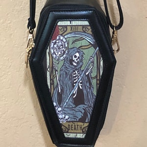 Death Tarot card  Coffin purse free shipping Our Exclusive