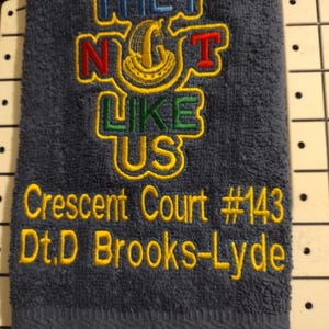 Mason, Shriner personalized hand towels,decorative DOI,OES,Golden Circle towel, Shriner gift, Volleyball, Basketball, Golf embroidered towel