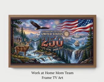 250th Anniversary USA Patriotic Samsung Frame TV Art (Digital Download)