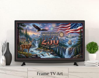 250th Anniversary USA Patriotic Samsung Frame TV Art (digital