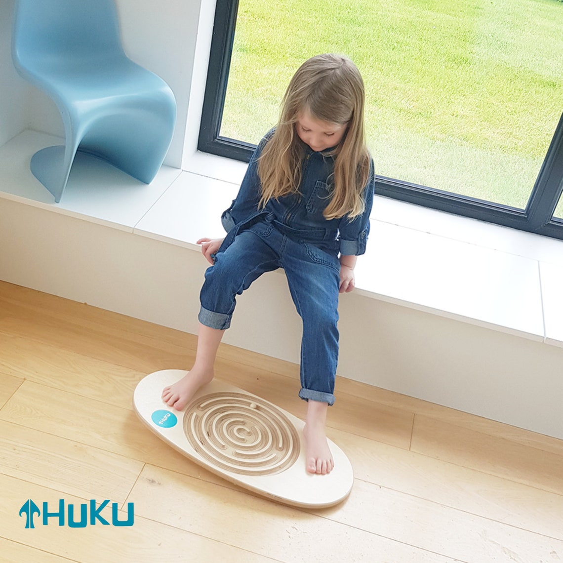 Huku Ulu Balance Board for Kids Handmade Wood Balance Toy Etsy