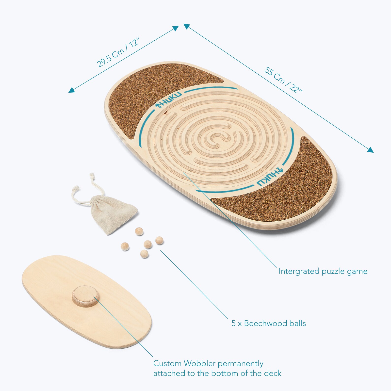 Huku Ulu Balance Board for Kids Handmade Wood Balance Toy Etsy