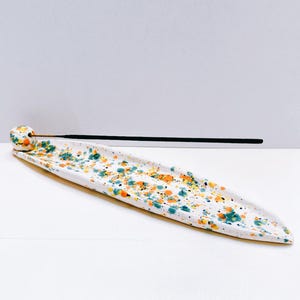 Handmade Aqua Incense Holder | Boho Home Decor & Meditation Accessory