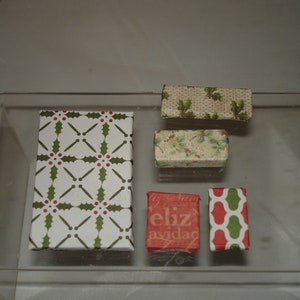 Mini Christmas Presents: Flat Boxes