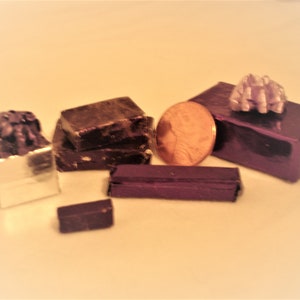 Mini Christmas Presents: Purple & Silver foil