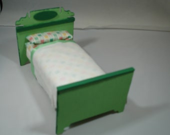 Mini Green Twin Bed