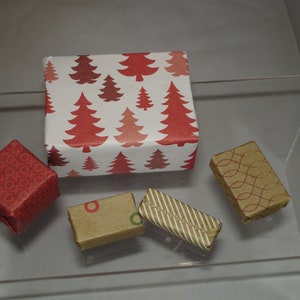 Mini Christmas Presents: Red and Tan #2