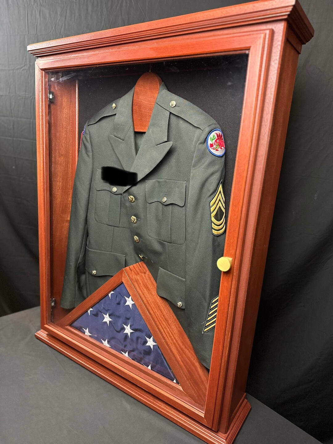 Uniform Display Case, Gift for Him or Her, Military Uniform Case, Wall