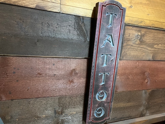 Enseigne en bois sculpté personnalisée : plaque d'adresse de