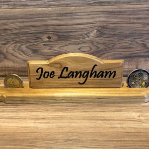 Personalized Military Challenge Coin Holder Army Air Force Marines Navy Christmas Retirement Graduation Fathers Day Mothers Day Engraved