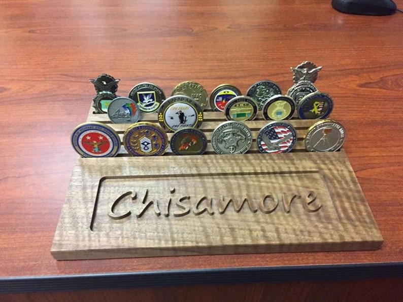 Personalized Military Challenge Coin Holder Army Air Force Etsy
