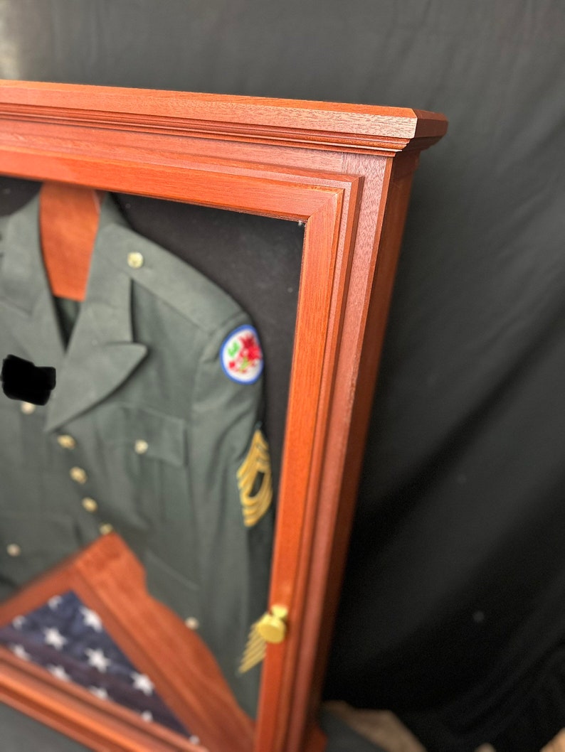 Uniform Display Case Gift for Him or Her Military Uniform Etsy