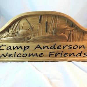 Personalized Loon Wood Sign Camping Cabin Lake Home Decor Rustic Custom Sign Wood Sign Anniversary Christmas Wedding Birthday Fathers Day