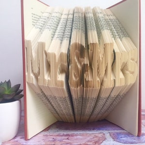Herr & Frau Vintage Buchkunst, Hochzeitsgeschenk, Hochzeitstag Geschenk, gefaltet Buchkunst, personalisierte Geschenk, Weihnachtsgeschenk, Hochzeitsgeschenk