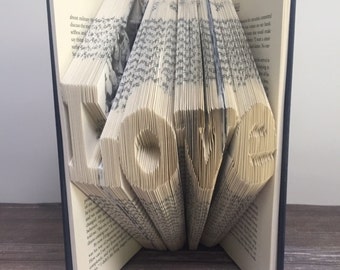 Wedding Gift, Love Book, Gift for the Couple, Book Folding, Wedding Gift, Personalized, Boyfriend Gift, Girlfriend Gift, Book Lover Gift