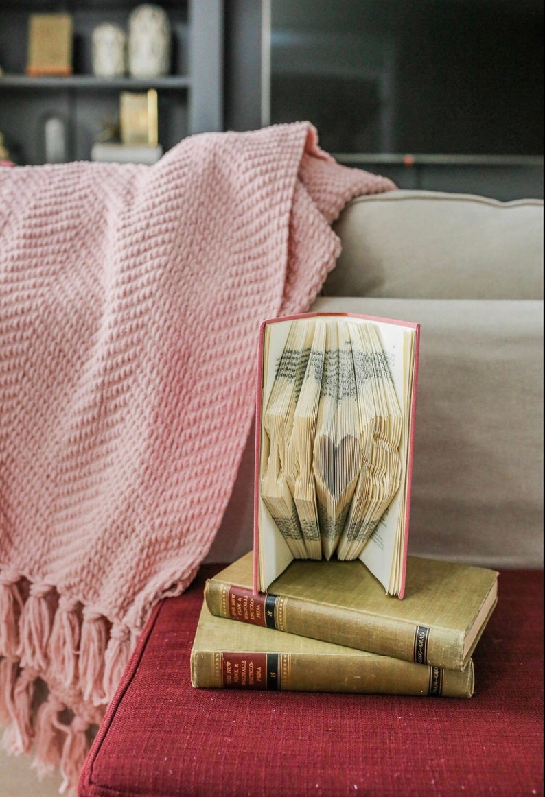 Folded Book Art Anniversary Gift 1st Wedding Anniversary Etsy